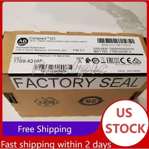 New Sealed AB 1769-IQ16F CompactLogix 16 Pt 24VDC I/O Input Module US Free Tax - Picture 1 of 2