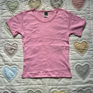 John deere pastel pink baby tee youth XL fits xs 100% cotton Kid-core - Picture 1 of 10