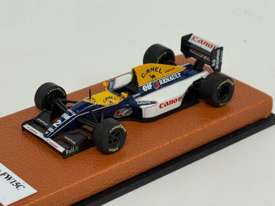 1/43 Williams FW15C de 1993 temporada F1 de Alan Prost base de cuero JPN253 Foto 1 de 4