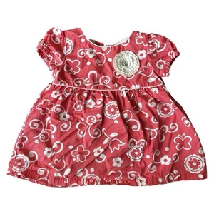 Maggie & Zoe Floral Pink Dress, SIZE 12 MONTHS  - Picture 1 of 7