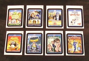 2011 Topps Wacky Packages ANS8 Series 8 GO to the MOVIES SET of 8 STICKERS nm+ - Picture 1 of 2