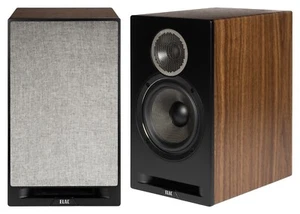 Elac Debut Reference DBR62 Bookshelf Speakers - Black/Walnut - Great Sound! - Picture 1 of 8