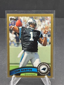 2011 CAM NEWTON TOPPS GOLD VARIATION ROOKIE CARD #200 SP, SN 1720/2011 MVP - Picture 1 of 2