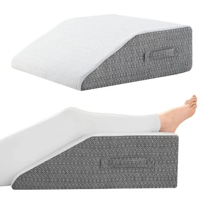 Almohada para piernas Nordjager para elevación y soporte cojín de espuma viscoelástica de 24"x22"x8" con... Foto 1 de 4