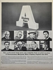 Anuncio impreso vintage de reclutamiento de negocios Allegheny Power Team PA MD WV VA OH 1965 - Imagen 1 de 4