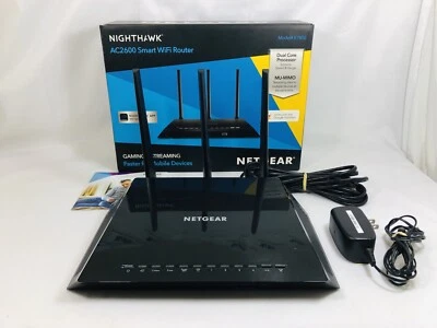 Router NETGEAR Nighthawk AC2600 R7450 Smart Wi-Fi Router TESTED W/ Box Eth Cable - Image 1 of 4
