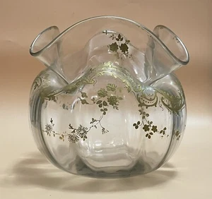Nineteenth Century French Legras or Saint Cloud Large Gilt Rococo Rose Bowl - Picture 1 of 23
