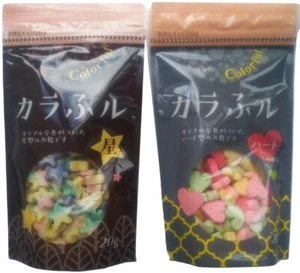 Hitachiya, "Karafuru", Colorful Baked Fu, Cute, 20g, Japan - Picture 1 of 3