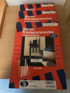 3 Pack a 100 Stück Overhead Folien / Kopier Folien von Xerox / Originalverpackt - Bild 1 von 1