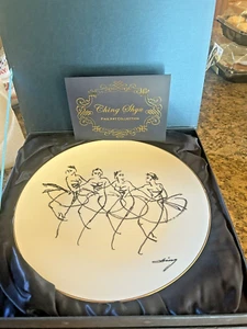 Ching Gallery Abstract Ballet Art Porcelain Art Plate 12 inch 2007 - Picture 1 of 9