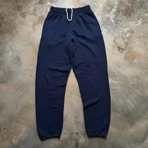 Vintage Fruit of the Loom Jogginghose dunkelblau mit verstellbarem Bund - Bild 1 von 3