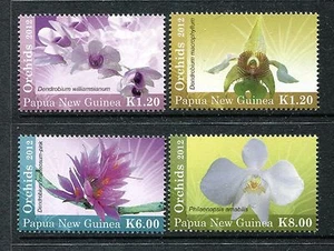 Papúa Nueva Guinea 1640-1643 montado sin montar o nunca montado 2012 orquídeas flora flores Dendrobium x19477 - Imagen 1 de 1