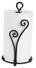 Decorative Heart Shaped Paper Towel Stand Up Holder | Black Heart-Shaped