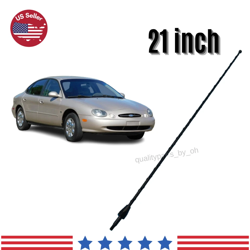 Antena de radio Am/Fm negra de repuesto de 21 pulgadas con tornillos para Ford Taurus 1996-2007 Foto 1 de 2