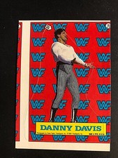DANNY DAVIS 1987 Topps WWF Sticker ERROR OddBaLL MISCUT Card #16 WRESTLING