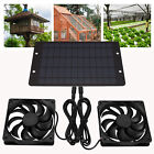 US10W Solar Powered Dual Fan Kits Chicken Coops Solar Fan for Small Greenhouses