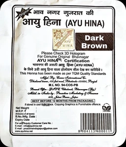 Ayu Hina Henna, 25g - Dark Brown (Pack of 5)