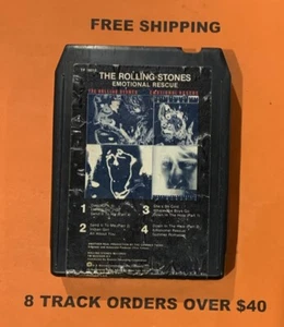 The Rolling Stones Emotional Rescue 8 track tape Tested/Serviced - Picture 1 of 2
