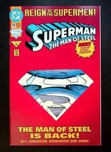 Superman: The Man of Steel #22 (Collector's Edition) Zustand 1-, mit Poster! - Bild 1 von 3