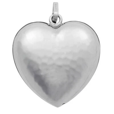 Charm Donna Giovanni Raspini Argento 925 Cuore Martellato Piccolo Fatto A Mano 0 - Immagine 1 di 2