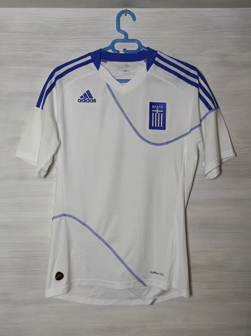 GREECE NATIONAL TEAM 2009-11 HOME SHIRT ADIDAS P47081 JERSEY SOCCER SIZE S (1) Cover
