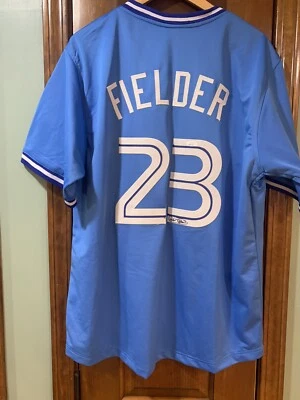 Cecil Fielder #23 Autographed/Signed Toronto Blue Jays Jersey. JSA Authenticated - Image 1 of 4