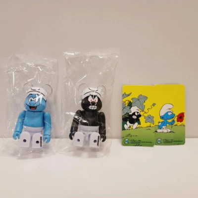 BE@RBRICK Bearbrick SERIES 49 CUTE SMURF Front Back Set - Image 1 of 4