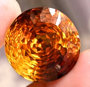 46.55 Ct Natural Bi-Colour Ametrine Round Untreated Certified Flawless Gemstone - Picture 1 of 7
