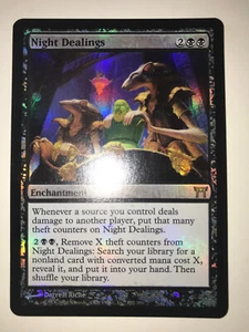 Night Dealings FOIL Champions of Kamigawa PLD Black Rare MTG - Picture 1 of 2