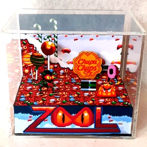 Zool - Diorama Cubo 3D Hecho a Mano - Videojuegos - Shadowbox - Imagen 1 de 1