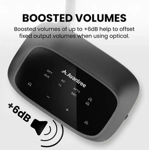 OASIS PLUS 2 TV sound transmitter to headphones Bluetooth 5.3 Boosted Volume - Picture 1 of 15
