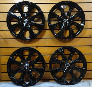 New SET 16" Hubcaps Wheel Covers Fits 2021 2023 2024 BLACK Toyota Corolla 61191 - Picture 1 of 2