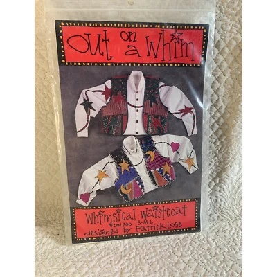 Whimsical Waistcoat Pattern by patrick Lose Size S M L - Uncut - Image 1 of 4