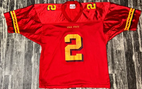 Youth VTG Izaw ISU Iowa State Cylones #12 Football Jersey Sz Small (6-8) Cover