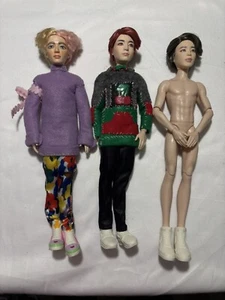 BTS K-Pop Bangtan Boys Idol Dolls Mattel Lot Of 3 - V, Jung Kook & Jimin - Picture 1 of 8