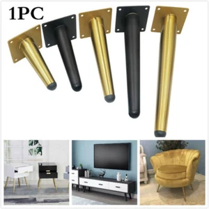 1X konisches Metall Bein Möbel Sofa Sideboard Schrank Möbel Tischfüße Gold - Bild 1 von 21