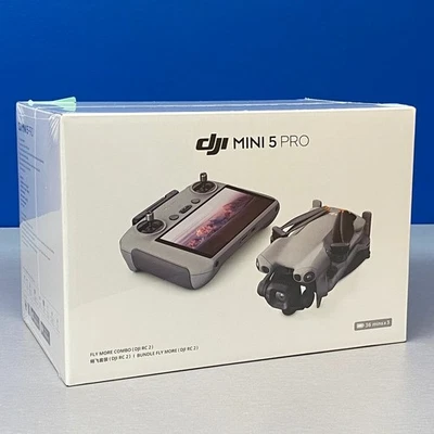 DJI Mini 5 Pro Fly More Combo RC 2 Controller 36 min 3 Baterías 4K Drone Nuevo - Imagen 1 de 4