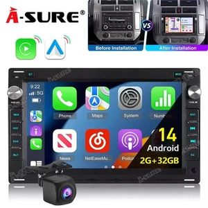 Android14 Carplay Radio Sat Nav For VW Golf Passat Polo Bora Transporter T5 +CAM - Picture 1 of 14