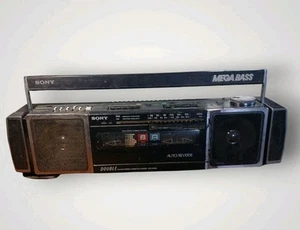 Vintage Sony Boombox CFS-DW80 Radio Cassette-Corder Mega Bass (Read Desc) - Picture 1 of 7