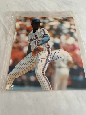 Dwight Gooden New York Mets great pitcher autographed 8x10 color photo - Image 1 of 4
