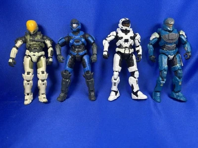 Lote de 4 ~ Figura de acción Jazwares World Of Halo UNSC Spartan 2021 4,25 pulgadas Foto 1 de 4