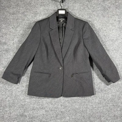 Kasper 2 piezas Pantalones Traje Para Mujer 14 Gris Blazer Botones Vestido Pantalón Talla 12 CONJUNTO Foto 1 de 4
