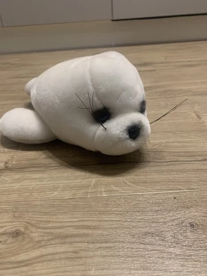 Vintage Sea World 14” Plush White Baby Seal Stuffed Toy Rare Cuddly Theme Park - Image 1 of 4