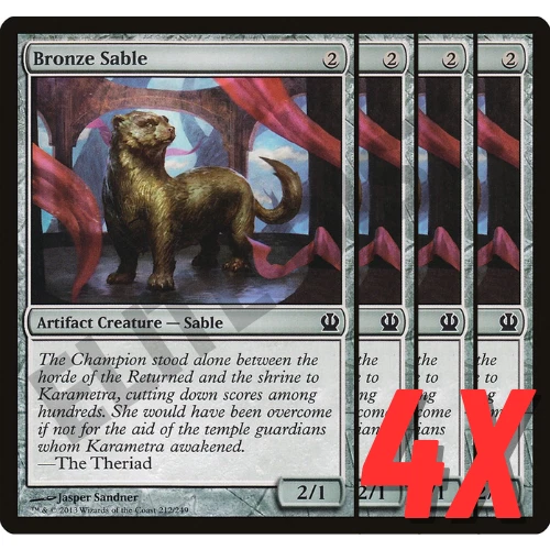 MTG Bronze Sable (Theros) 212/249 (NEAR MINT) (4X) - Image 1 of 1