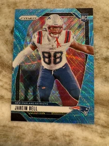 Jaheim Bell 2024 Panini Prizm Blue Wave Prizms Rookie #206/230 Patriots - Picture 1 of 2