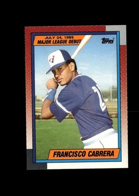 Francisco Cabrera - 1990 Topps Major League Debut Card #20 - Toronto Blue Jays - Image 1 of 2