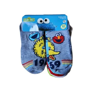 Sesamstraße Big Bird Elmo Damen No-Show Socken 10 Paar Schuhgröße 4-10 NEU - Bild 1 von 2