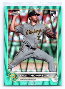 2022 Topps Chrome Sonic Aqua RayWave Refractor /199 Zach Thompson #30 Rookie RC - Picture 1 of 2