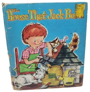 The House That Jack Built Whitman 1961 Tell A Tale Book Vintage - Picture 1 of 12