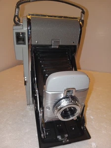 Vintage Polaroid Land Camera Model 80 excellent condition gray folding - Picture 1 of 5